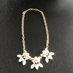 Jcrew rhinestone cluster necklace